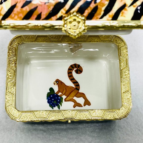 Safari Wild Cat Trinket Box by Eileen Tramonte - Picture 7 of 8